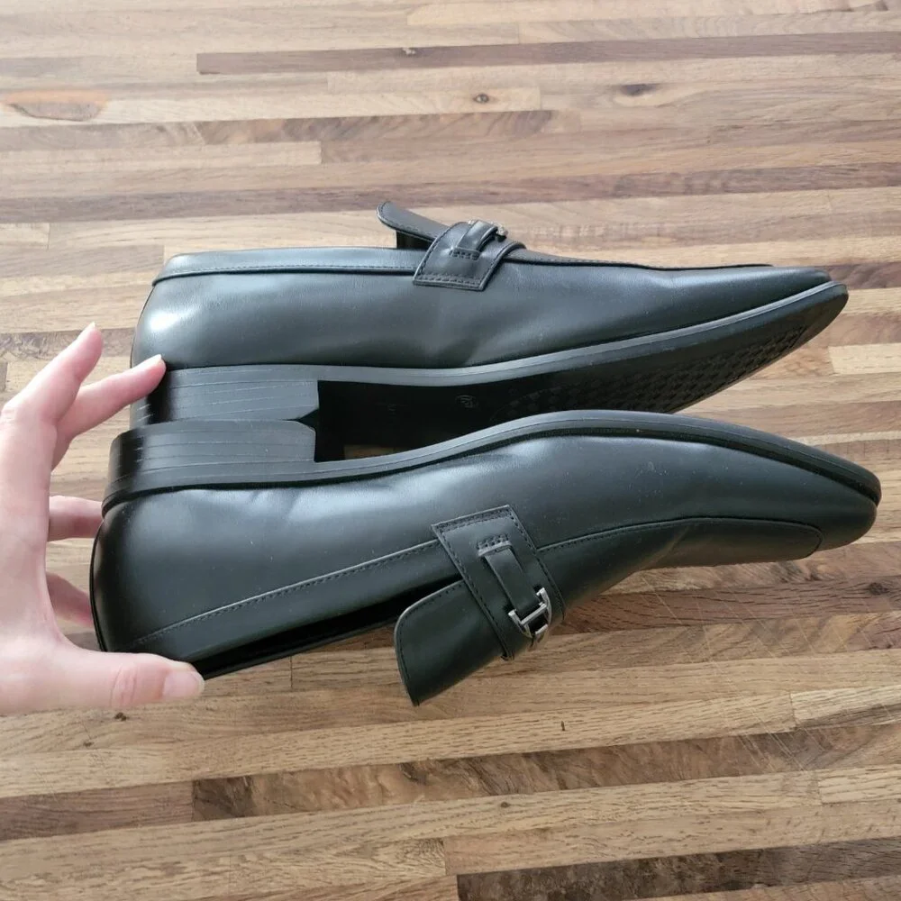 Restoration Matt - Men's Black Leather Dress Loafer Shoes